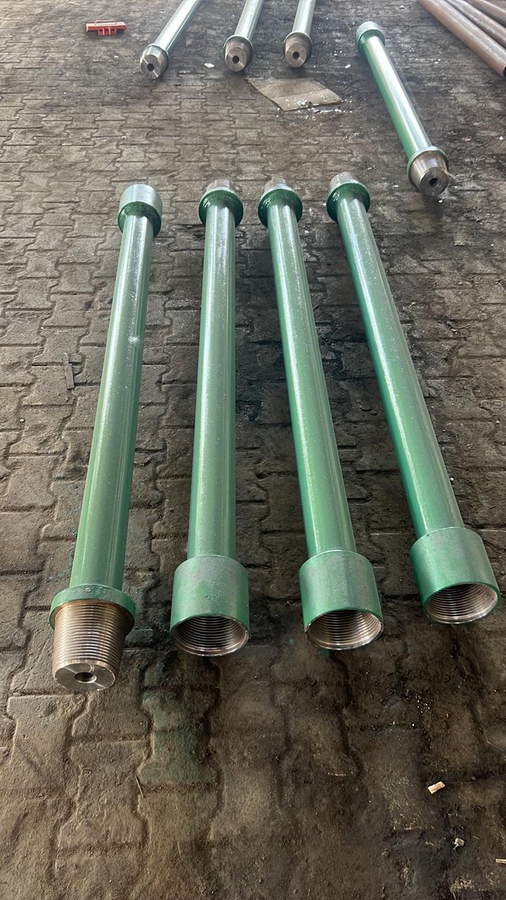 Tremie line pipe system with support stand for concrete placement — Auger Bionics UAE